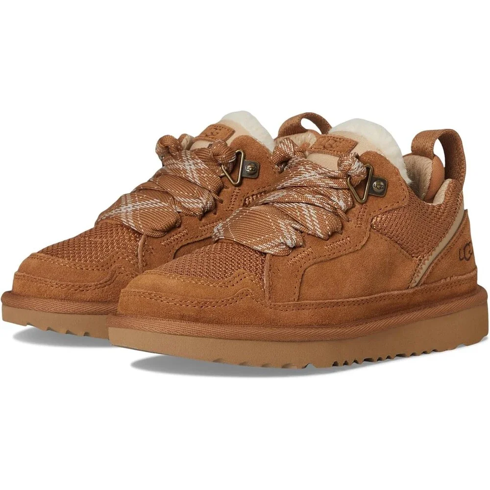 UGG Lowmel Sneakers Kids US 6 Chestnut Cow Suede Lace Up Comfort Shoes RHS5943 - Picture 14 of 14